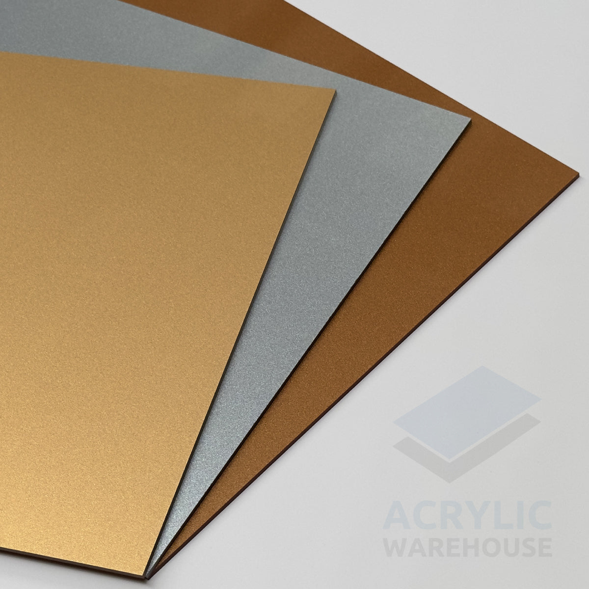 3mm Metallic Gold Acrylic 2440x1220mm (Dual Tone) AA